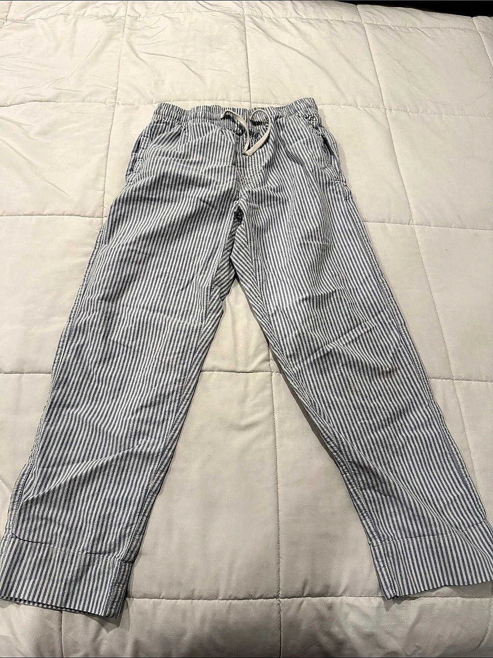 American Eagle AE Lounge Striped Pants Blue & White Small
